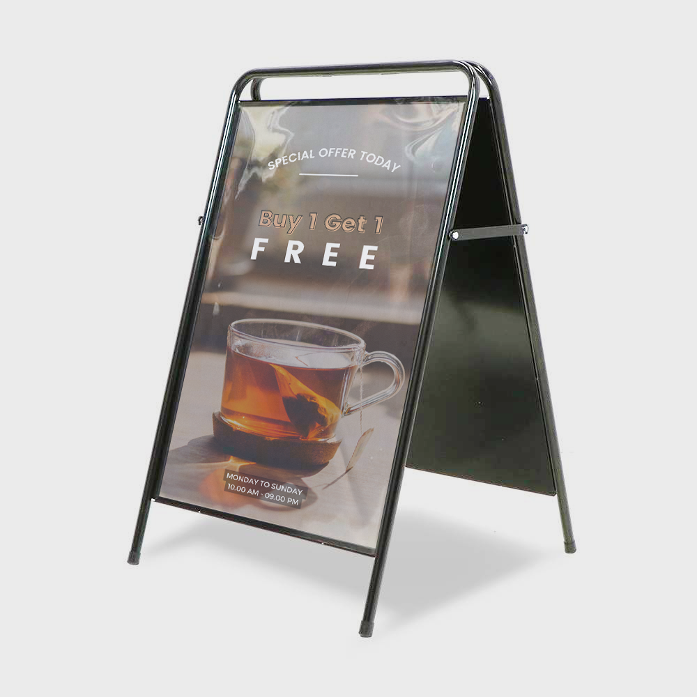 Panneau publicitaire élégant en acier – Image 2