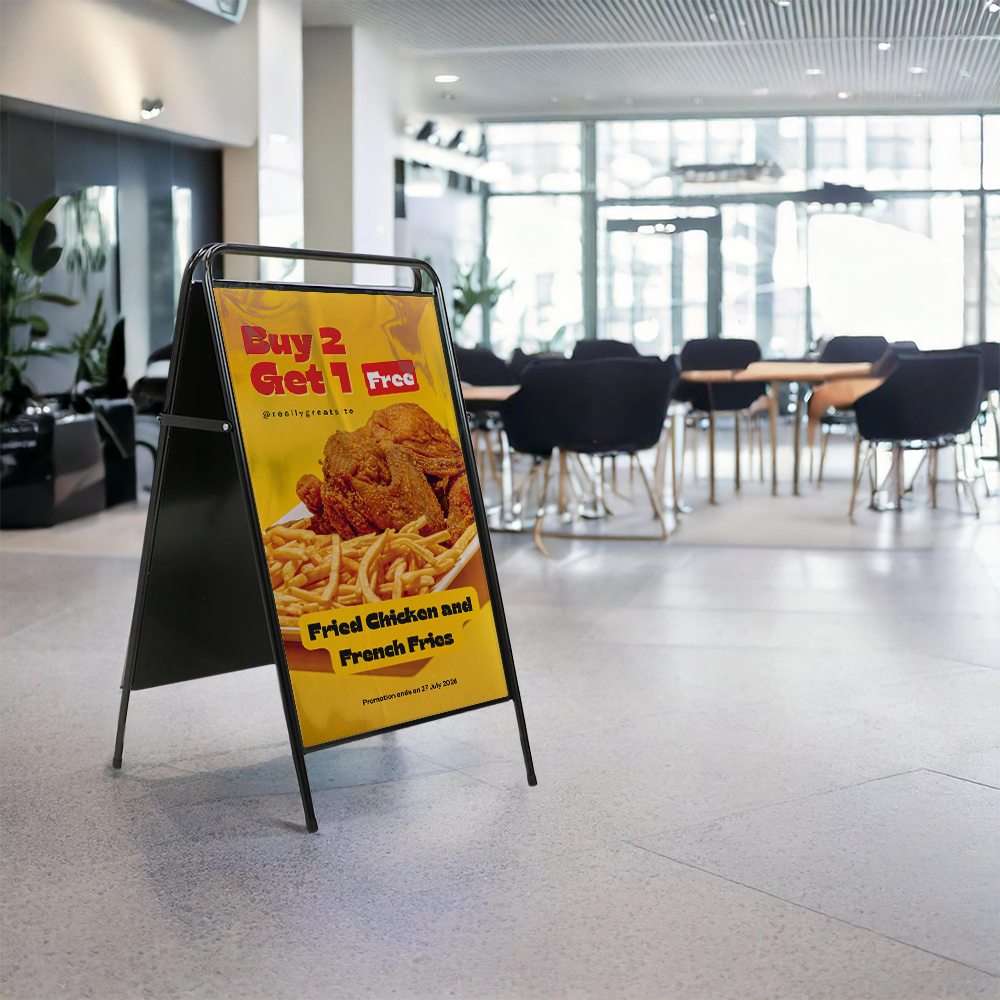 Panneau publicitaire élégant en acier – Image 4