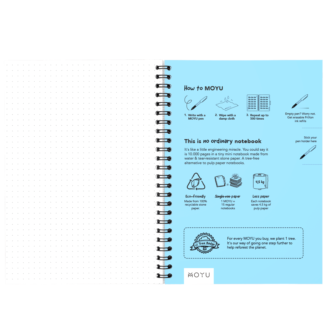 Cahier souple effaçable MOYU A5 – Image 3