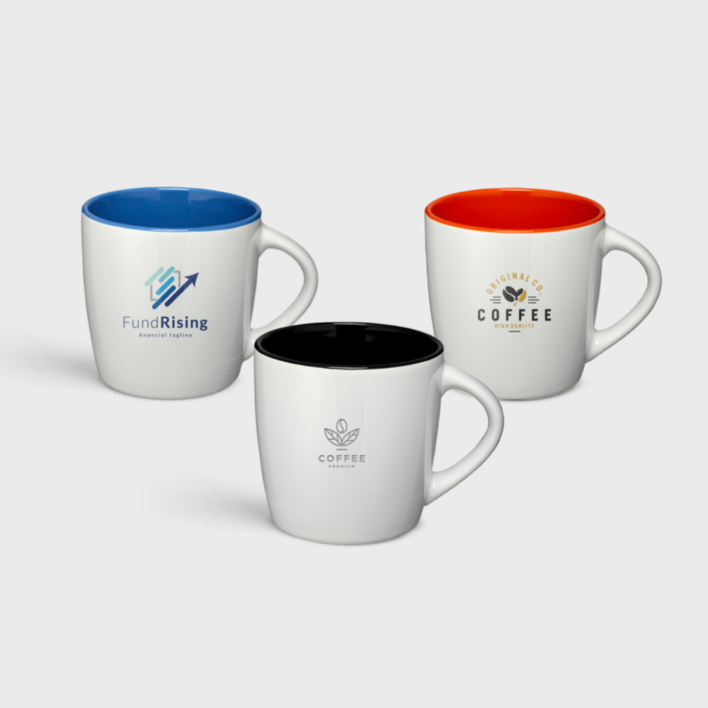 Tasse en céramique Aztec 340ml avec intérieur coloré – Image 2