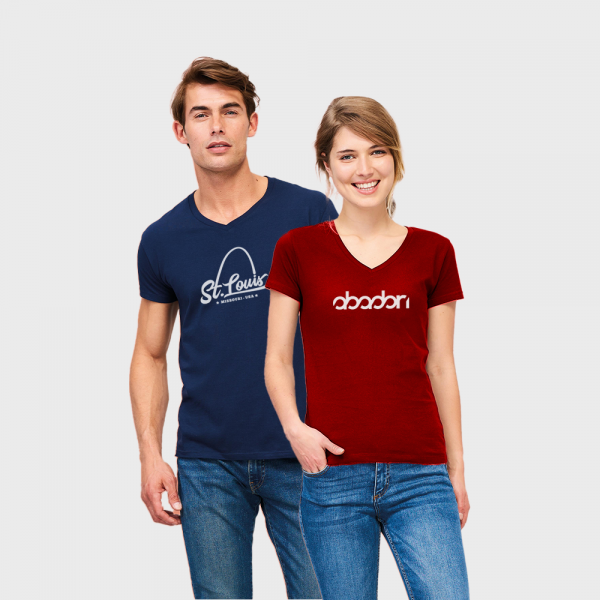 T-shirt premium col V classique Sol's