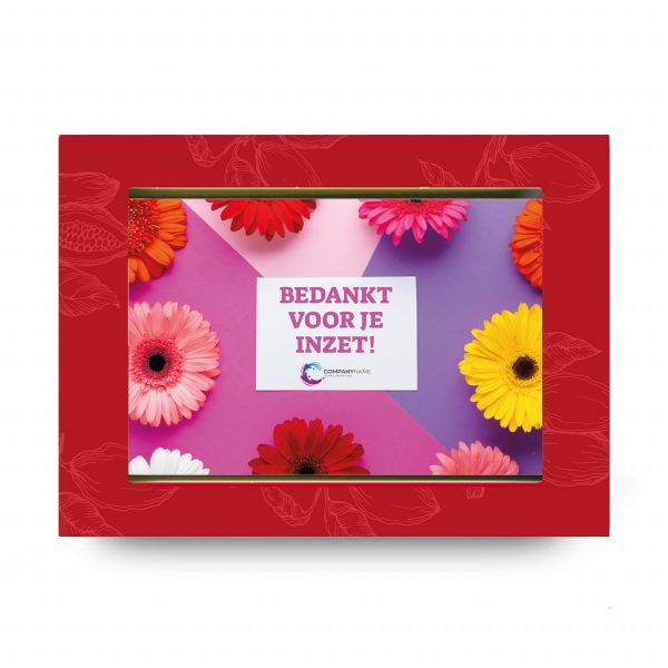 Carte de vœux en chocolat