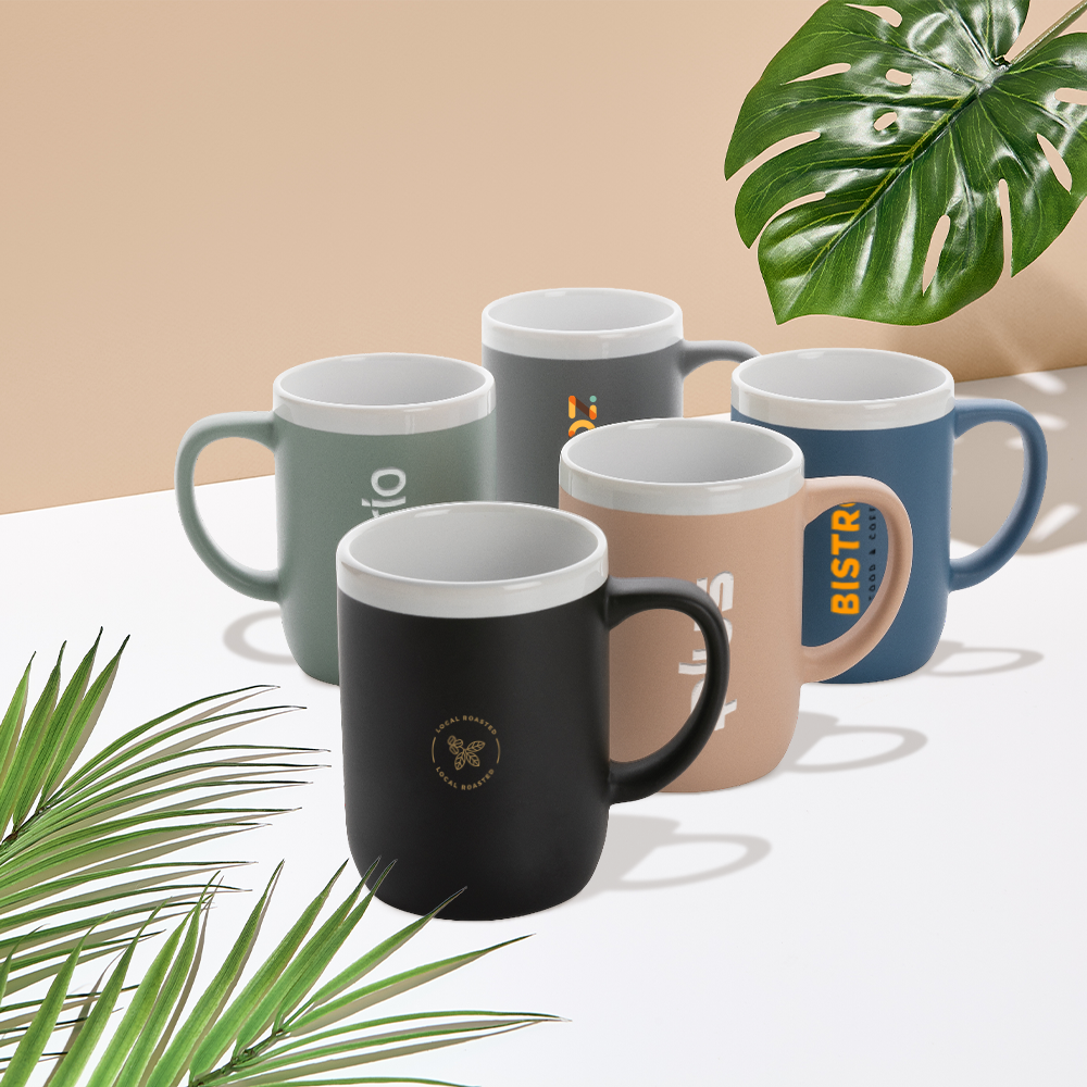 Mug en céramique avec bord blanc – Image 5
