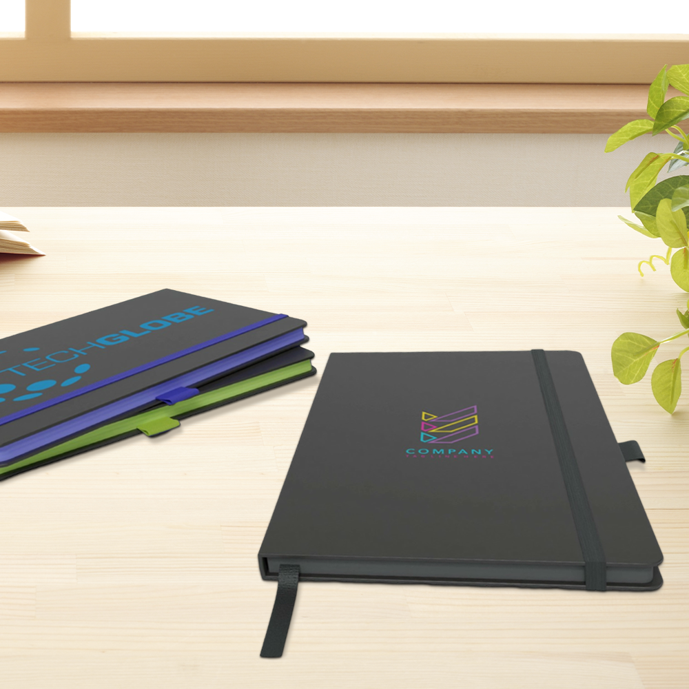 Carnet à couverture rigide A5 avec bords colorés – Image 6