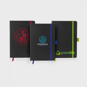 Carnet à couverture rigide A5 avec bords colorés