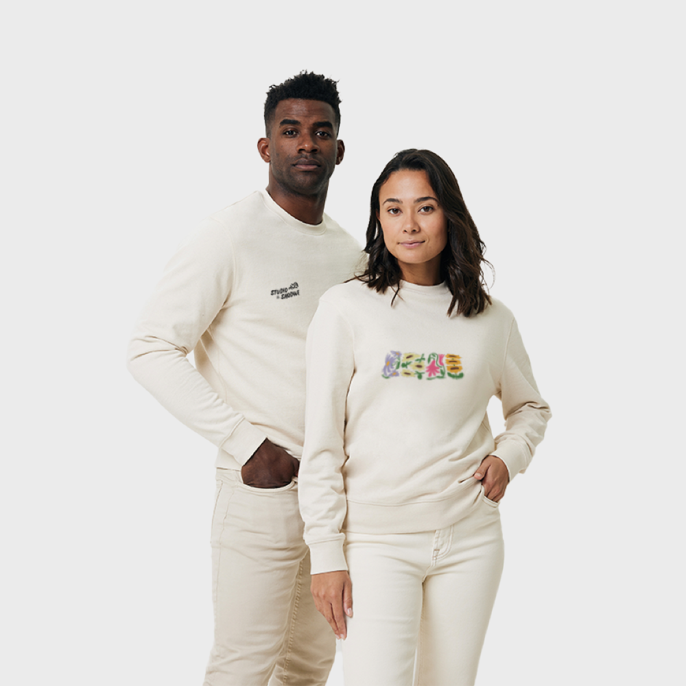 Pull tissu recyclé Iqoniq Undyed – Image 2