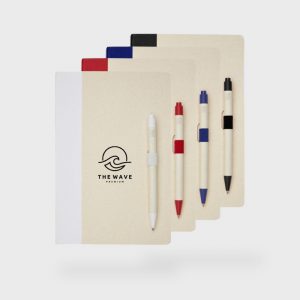 Carnet en carton de lait avec stylo