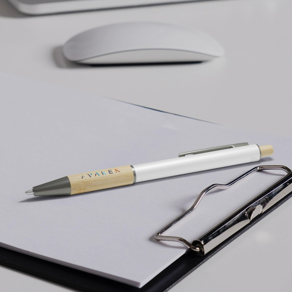 Stylo à bille en aluminium recyclé Darius – Image 5