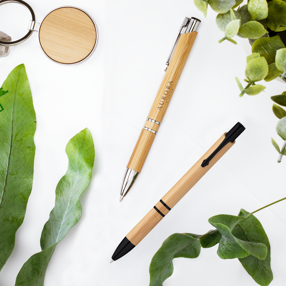 Stylo rétractable Bambou – Image 2