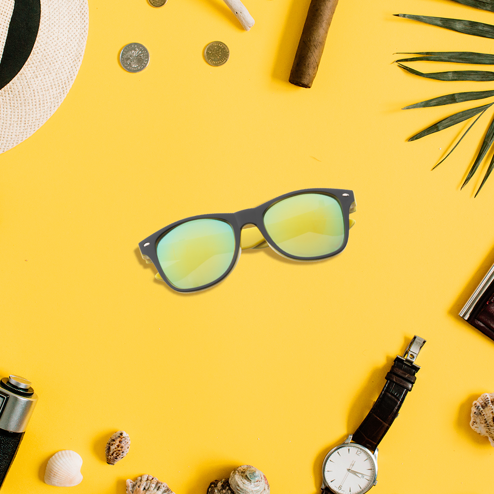 Lunettes de soleil à verres miroirs – Image 3