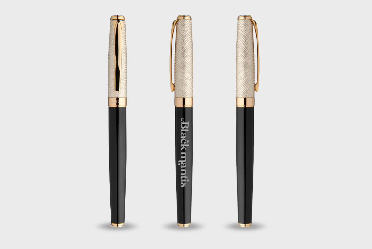 Stylo roller doré – Image 5