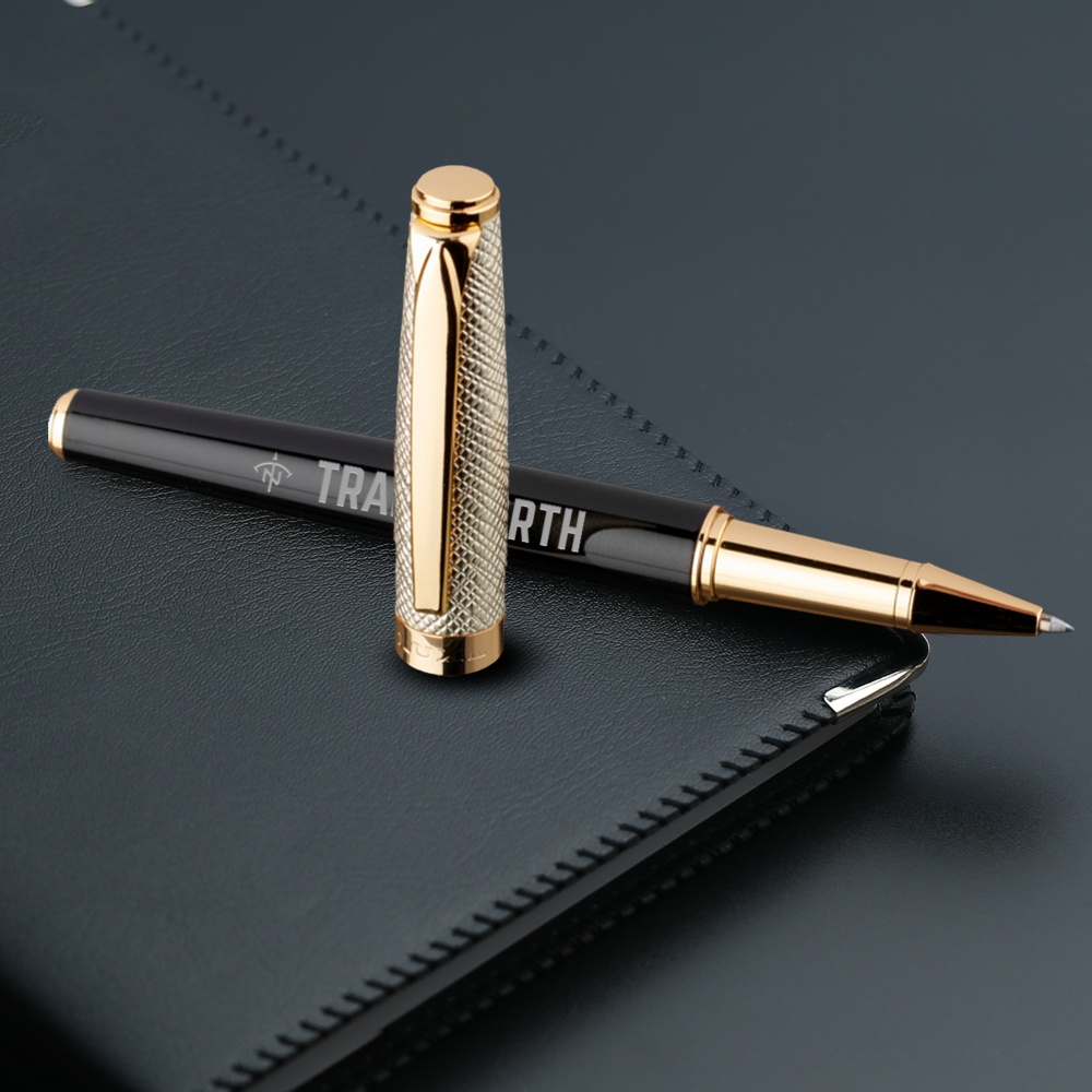 Stylo roller doré – Image 3