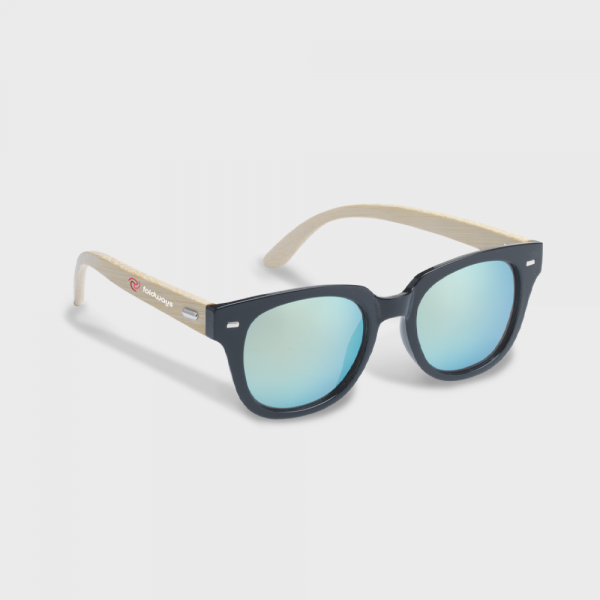 Lunettes de soleil à verres miroir Havana