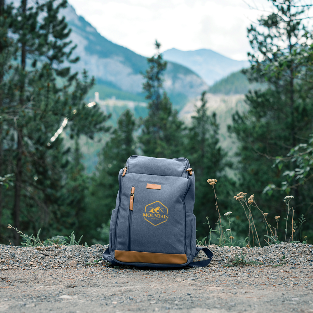 Sac à dos pour ordinateur portable en toile recyclée AWARE™ – Image 3