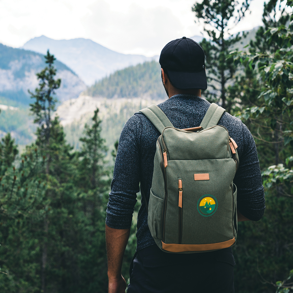 Sac à dos pour ordinateur portable en toile recyclée AWARE™ – Image 4