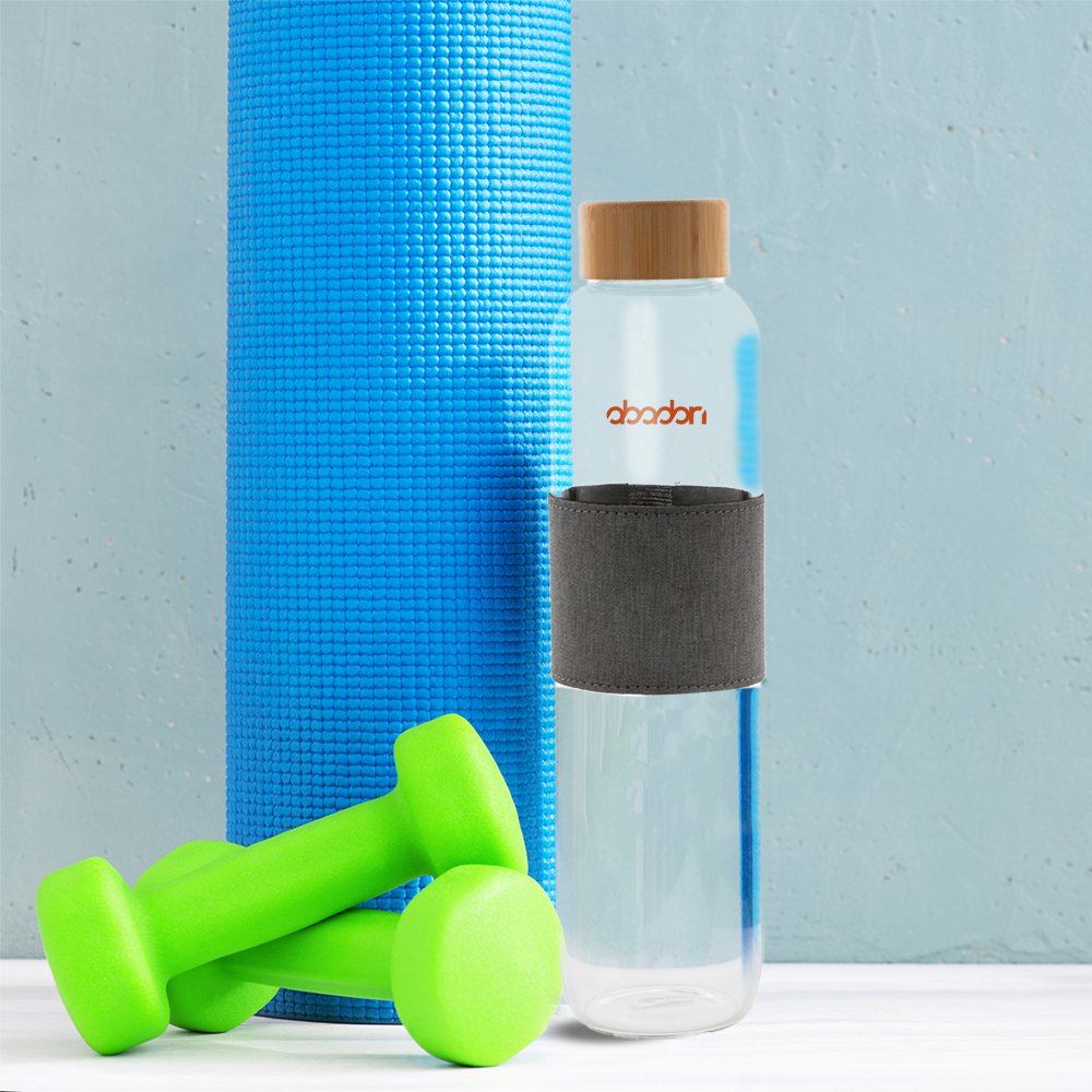 Bouteille en verre avec couvercle en bambou | 750 ml – Image 2