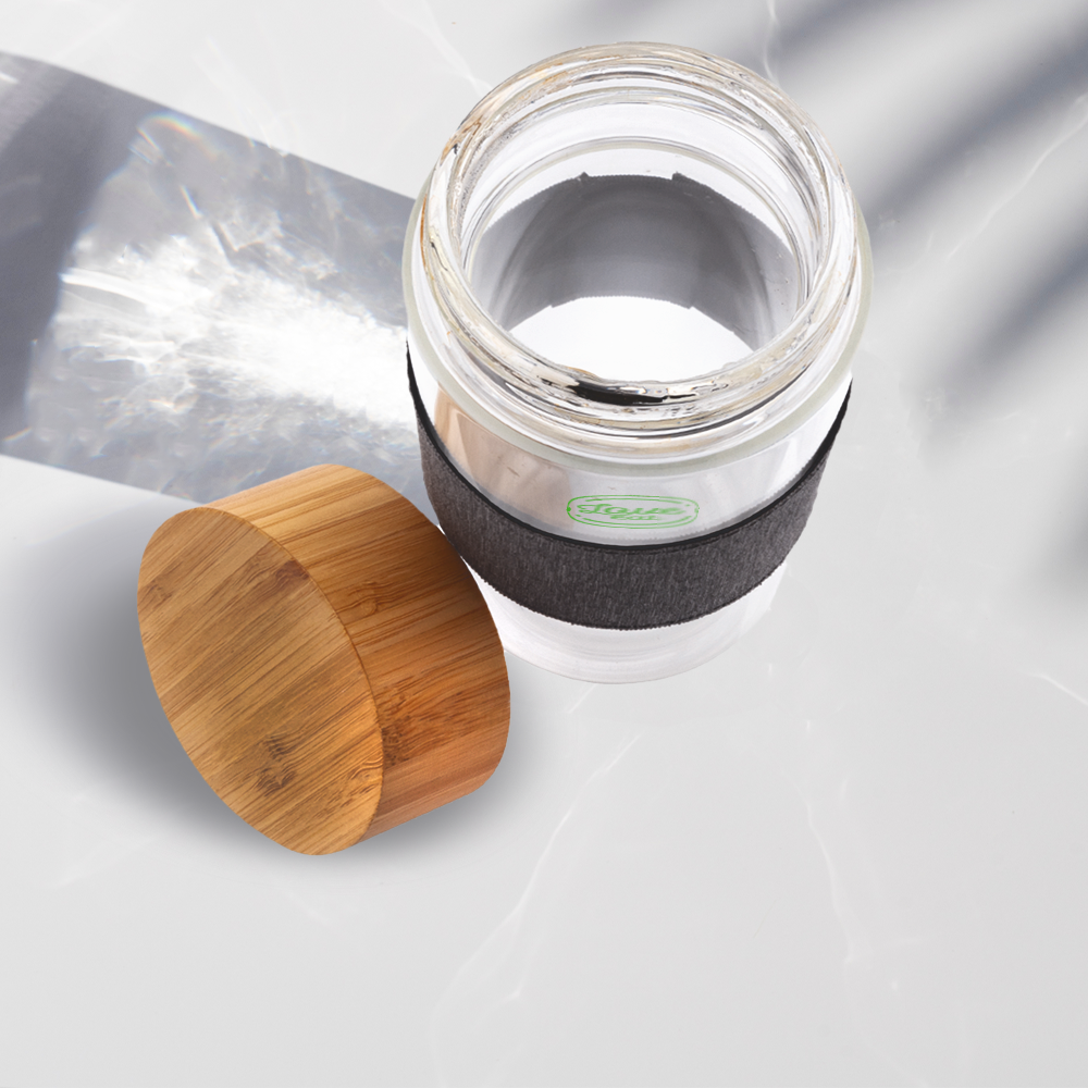 Bouteille en verre avec couvercle en bambou | 750 ml – Image 5