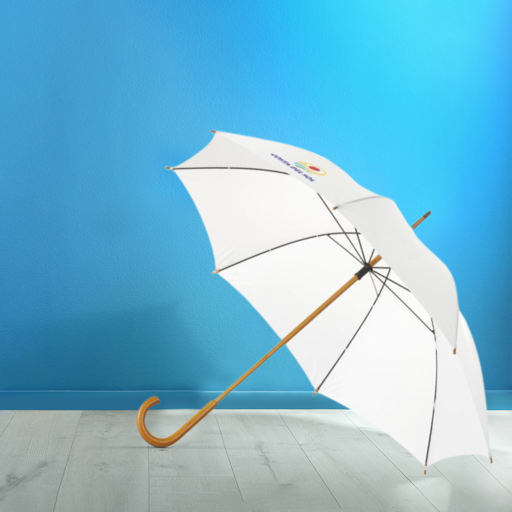 Parapluie Jova poignée courbée en bois – Image 4