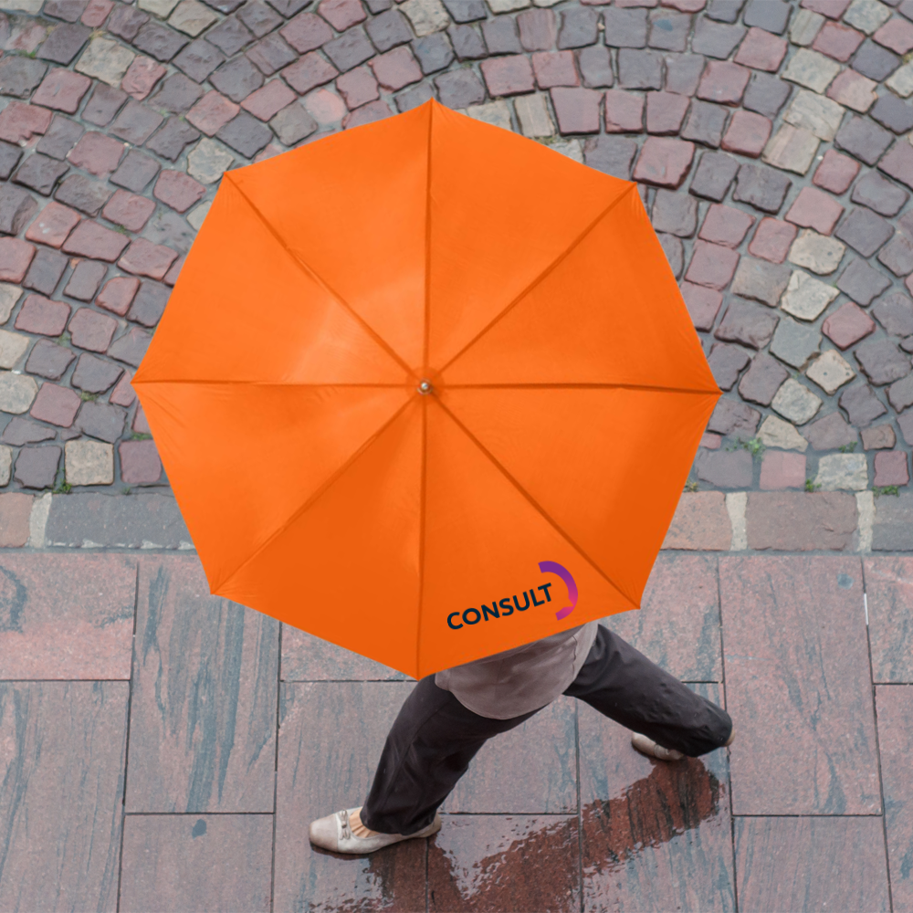 Parapluie poignée en bois Karl Golf – Image 3