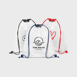 Sac à cordon transparent