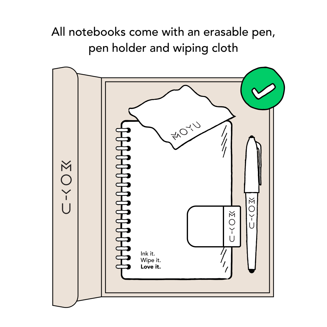 Cahier souple effaçable MOYU A5 – Image 7