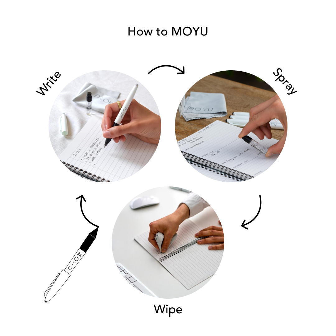 Cahier souple effaçable MOYU A5 – Image 6