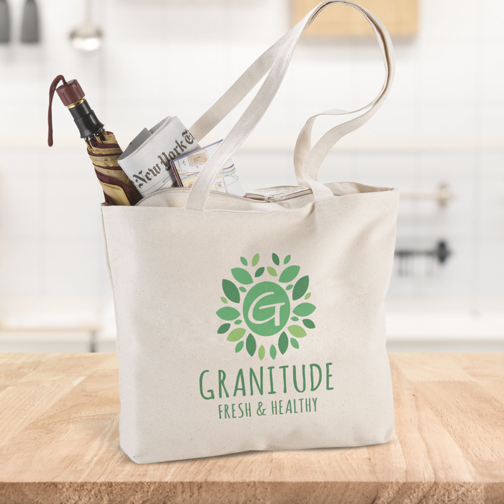 Sacs en coton zippés 320g – Image 4