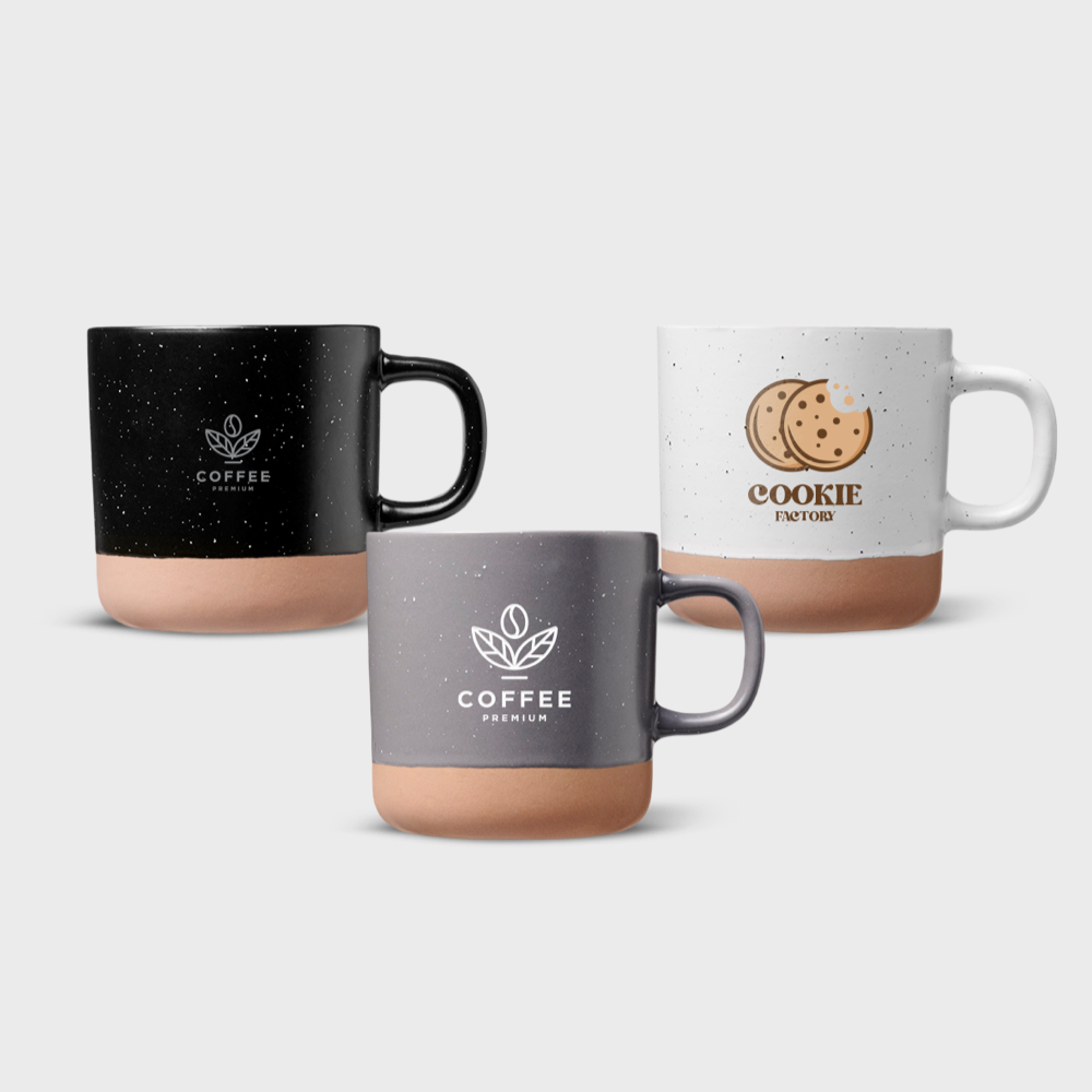 Mug en céramique mouchetée et base non émaillée – Image 2