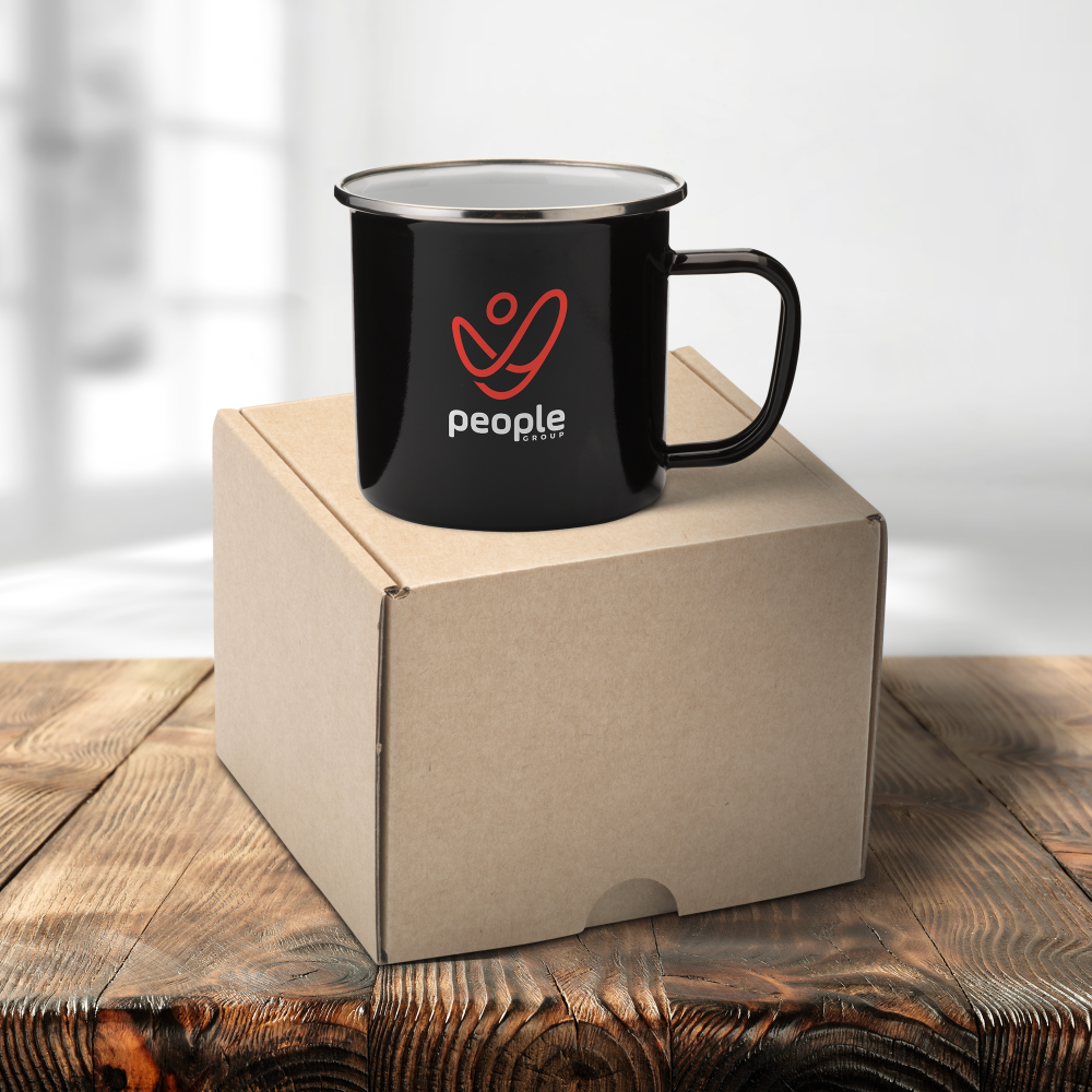 Tasse émaillée argent rétro – Image 5