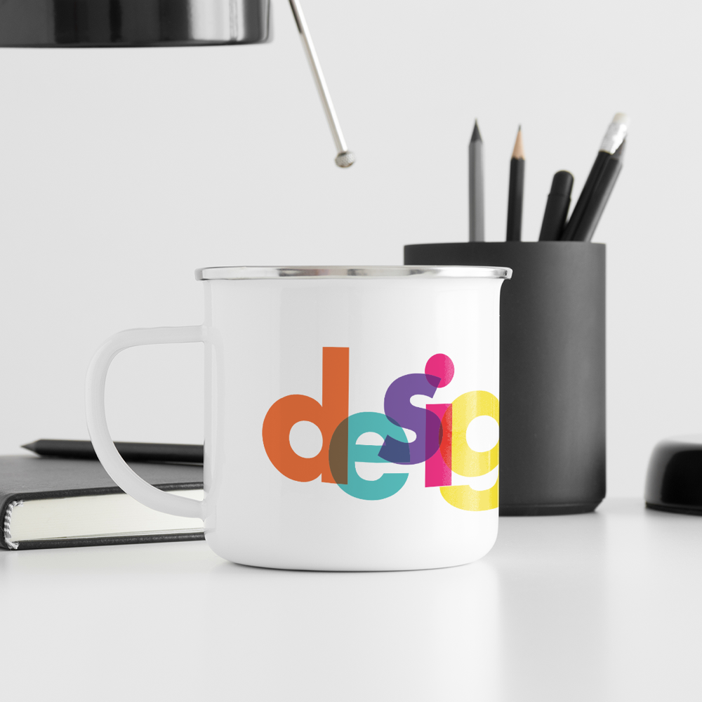 Tasse en émail quadrichromie – Image 3