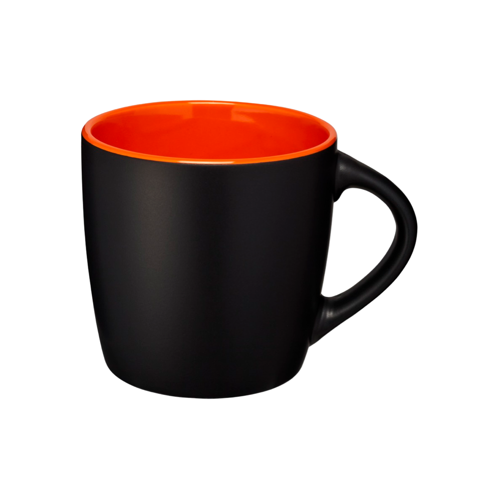 Mug en céramique noir mat avec intérieur coloré – Image 9