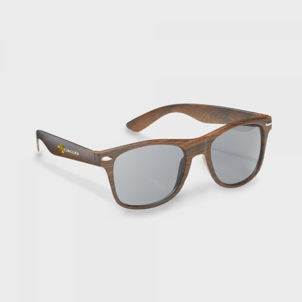 Lunettes de soleil effet bois