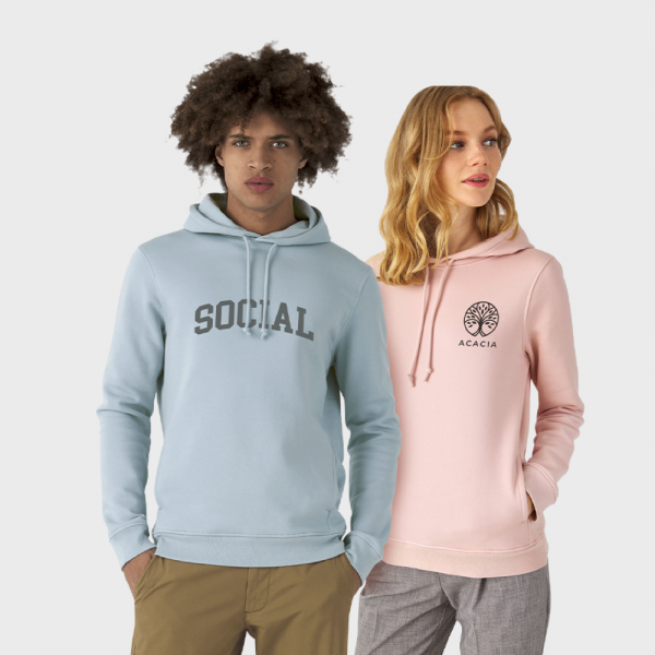 Sweat à capuche coton bio unisexe B&C