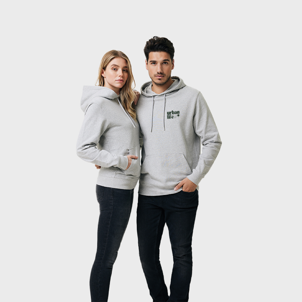 Sweat à capuche en coton non teint recyclé Iqoniq – Image 4
