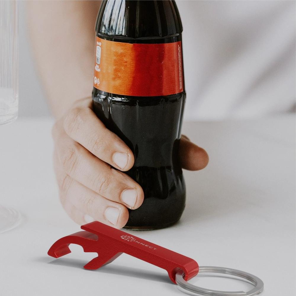 Porte-clés décapsuleur en aluminium recyclé – Image 4