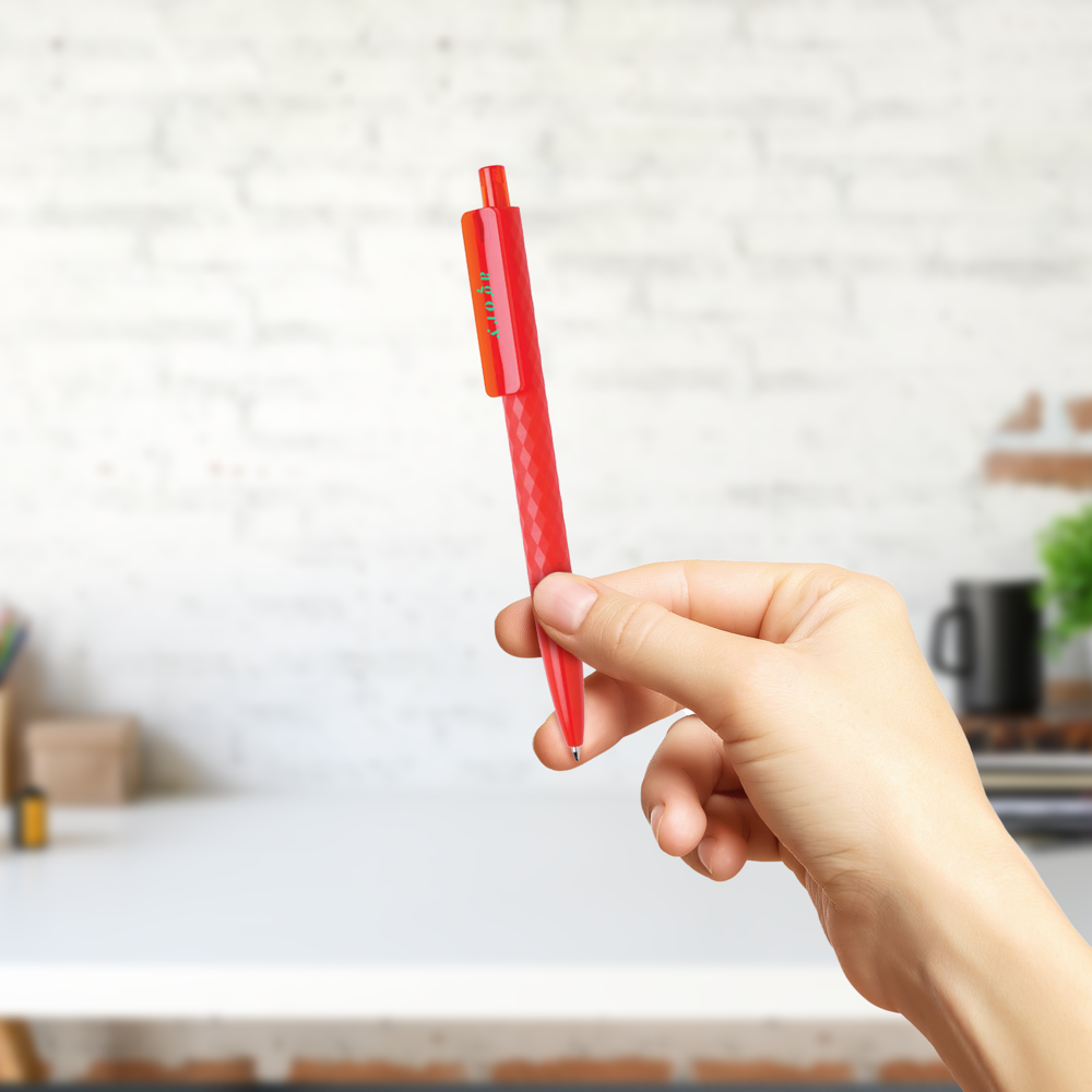 Stylo texturé motifs losanges – Image 2