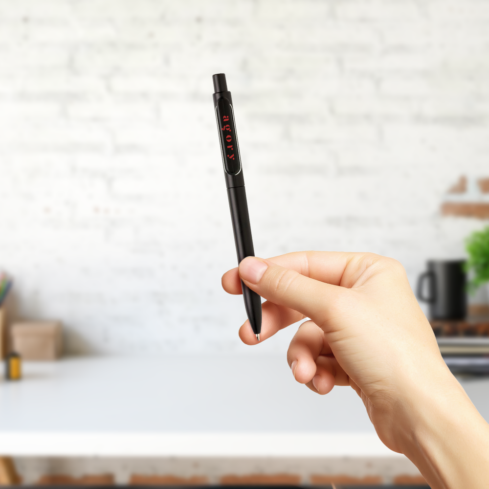 Stylo fin avec clip métallique – Image 3