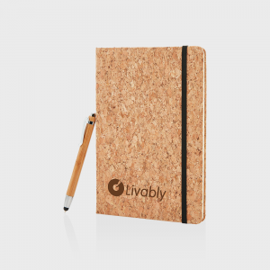 Carnet A5 avec stylo en bambou