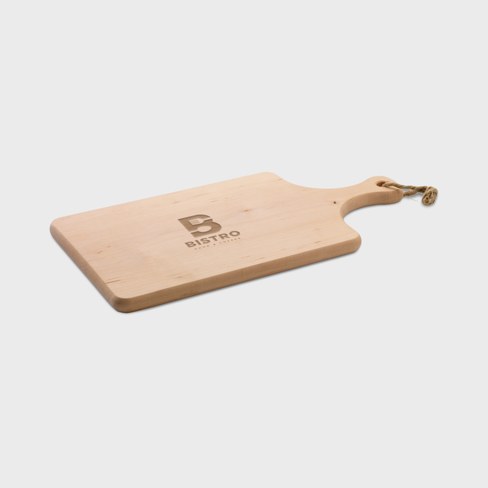 Planche à découper en bois d'aulne avec poignée – Image 2