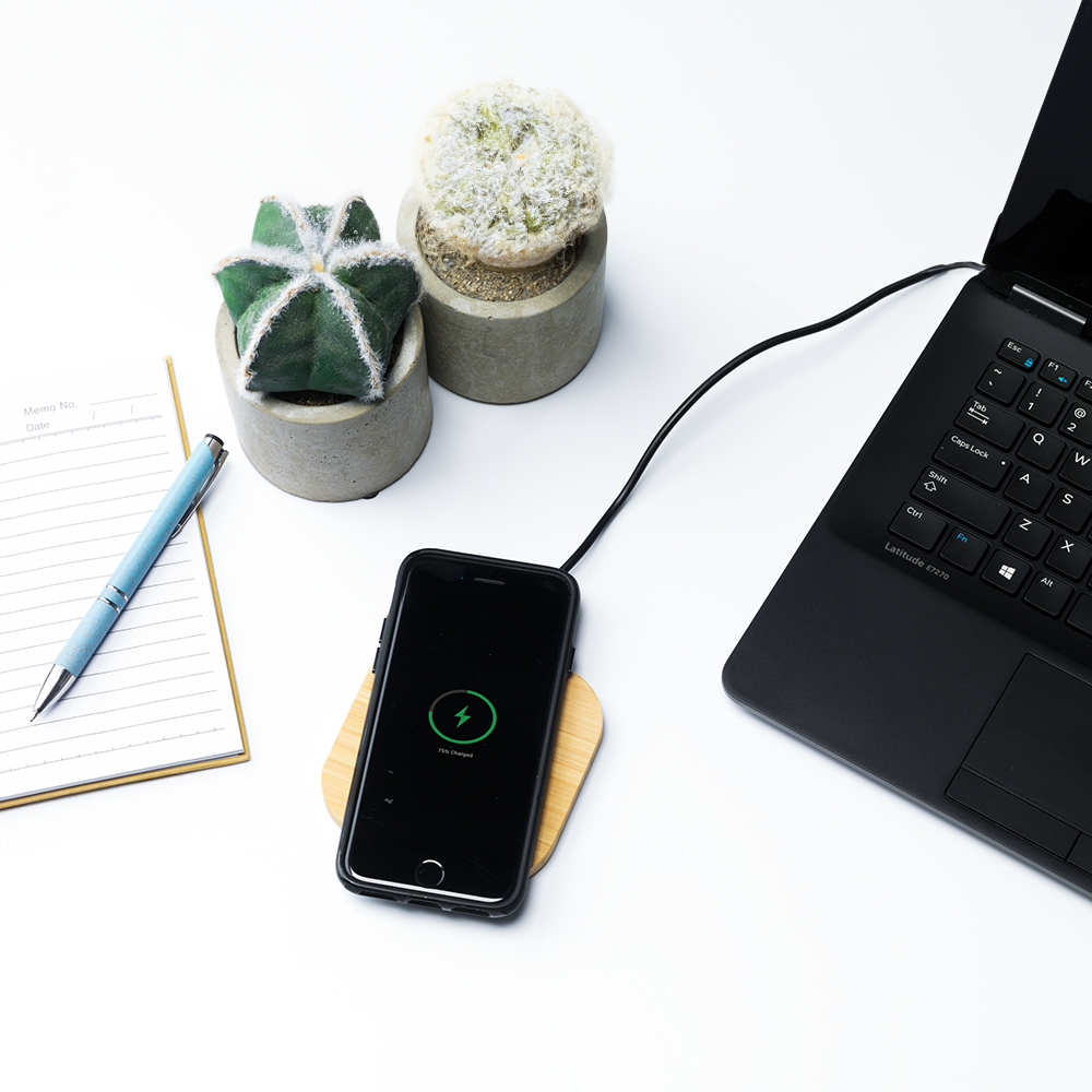 Chargeur sans fil bambou 15W – Image 4