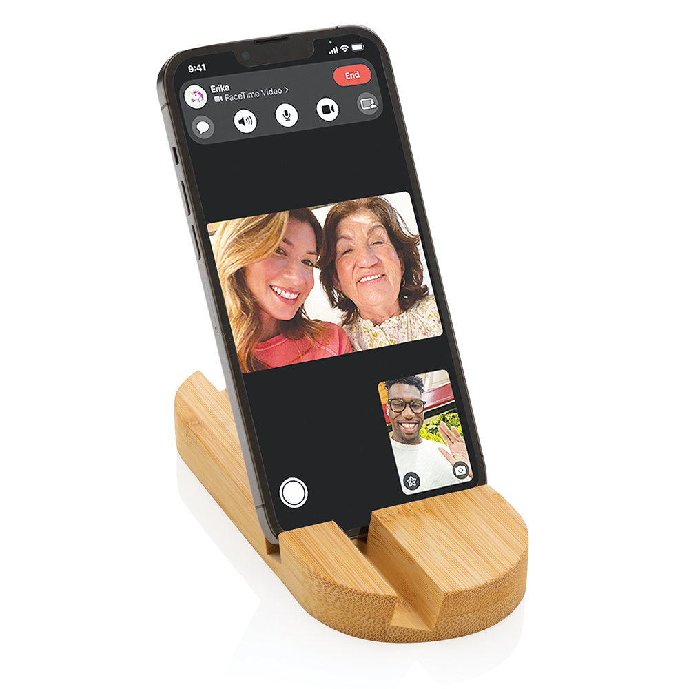 Support pour tablette et téléphone en bambou – Image 5