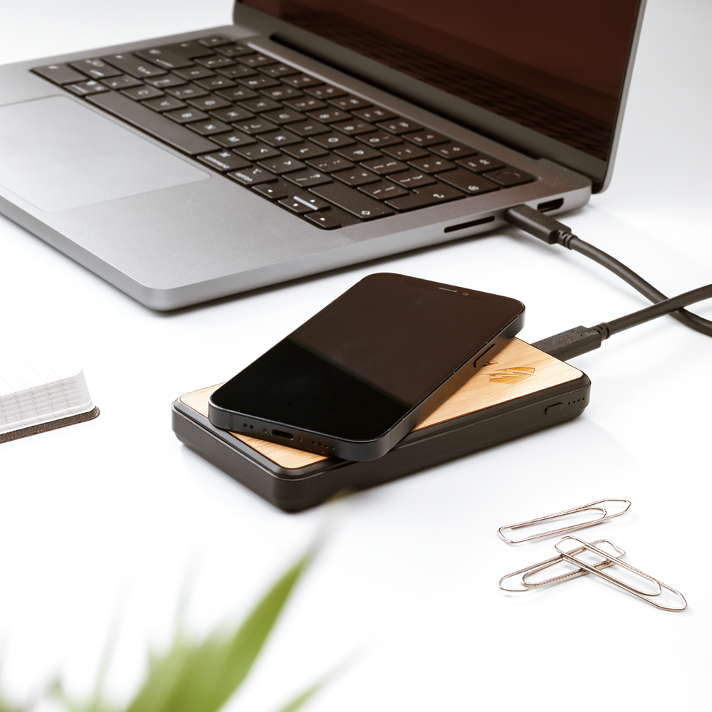 Chargeur sans fil powerbank Boru Bamboo RCS – Image 3