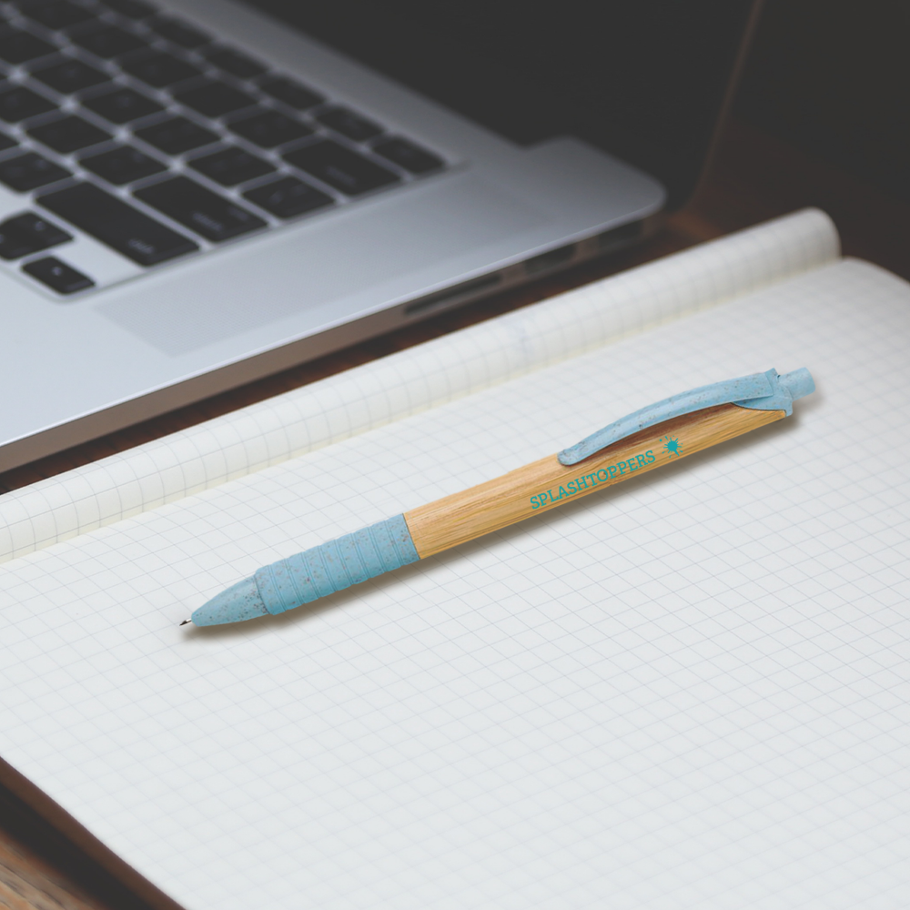 Stylo en bambou et paille de blé – Image 9