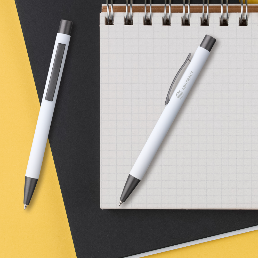 Stylo en aluminium recyclé soft-touch – Image 3