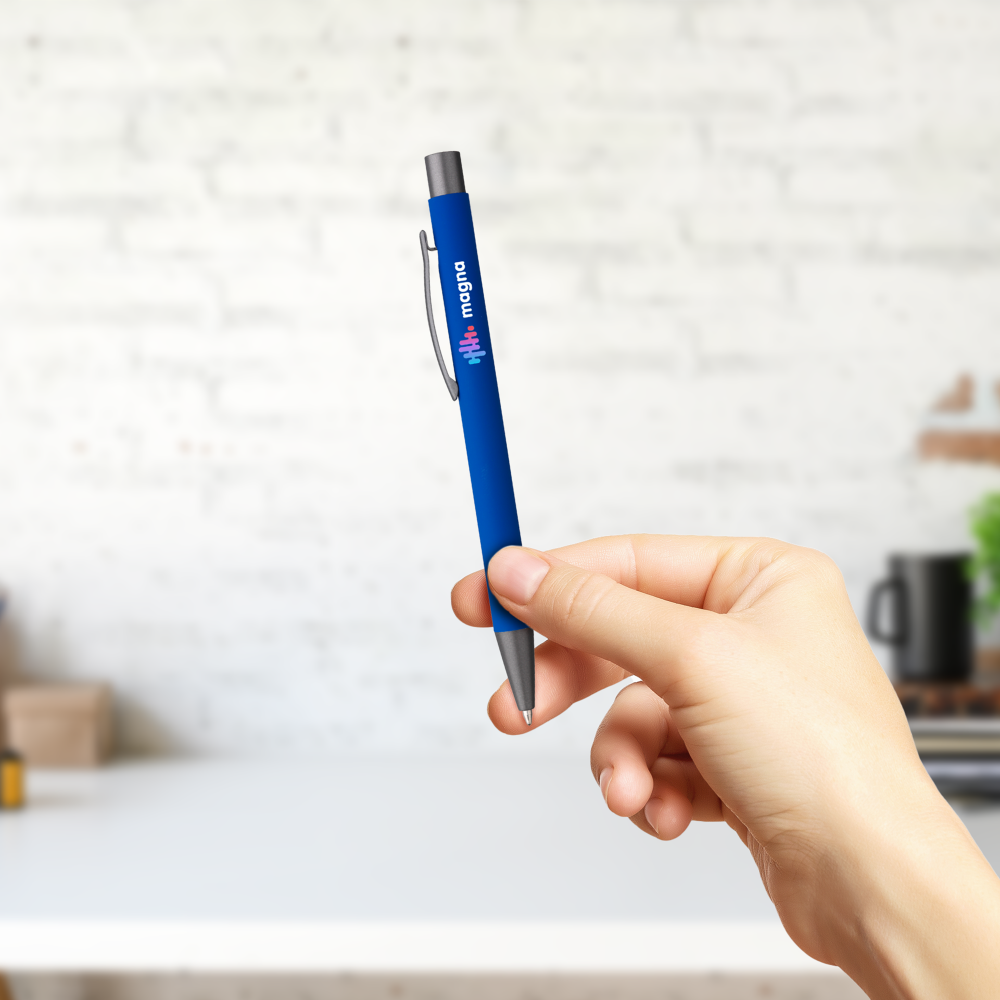 Stylo en aluminium recyclé soft-touch – Image 5