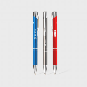 Stylos bille Ebony en aluminium recyclé
