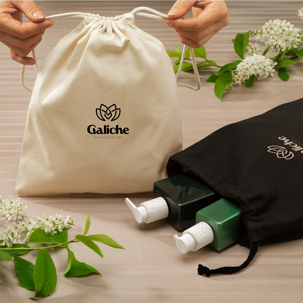 Pochette Cadeau en Coton Recyclé GRS Moyenne | 25 x 30 cm – Image 3