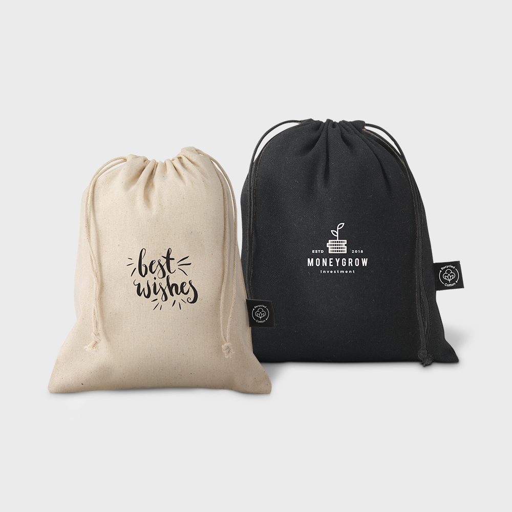 Pochette Cadeau en Coton Recyclé GRS Petite | 15 x 20 cm – Image 3