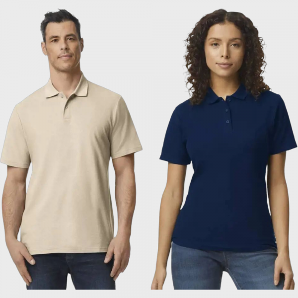 Polo Double Piqué Soft Style Gildan