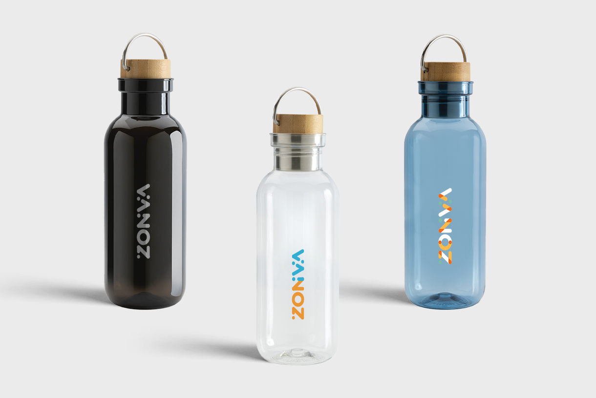 Bouteille en rPET GRS, couvercle en bambou – Image 3